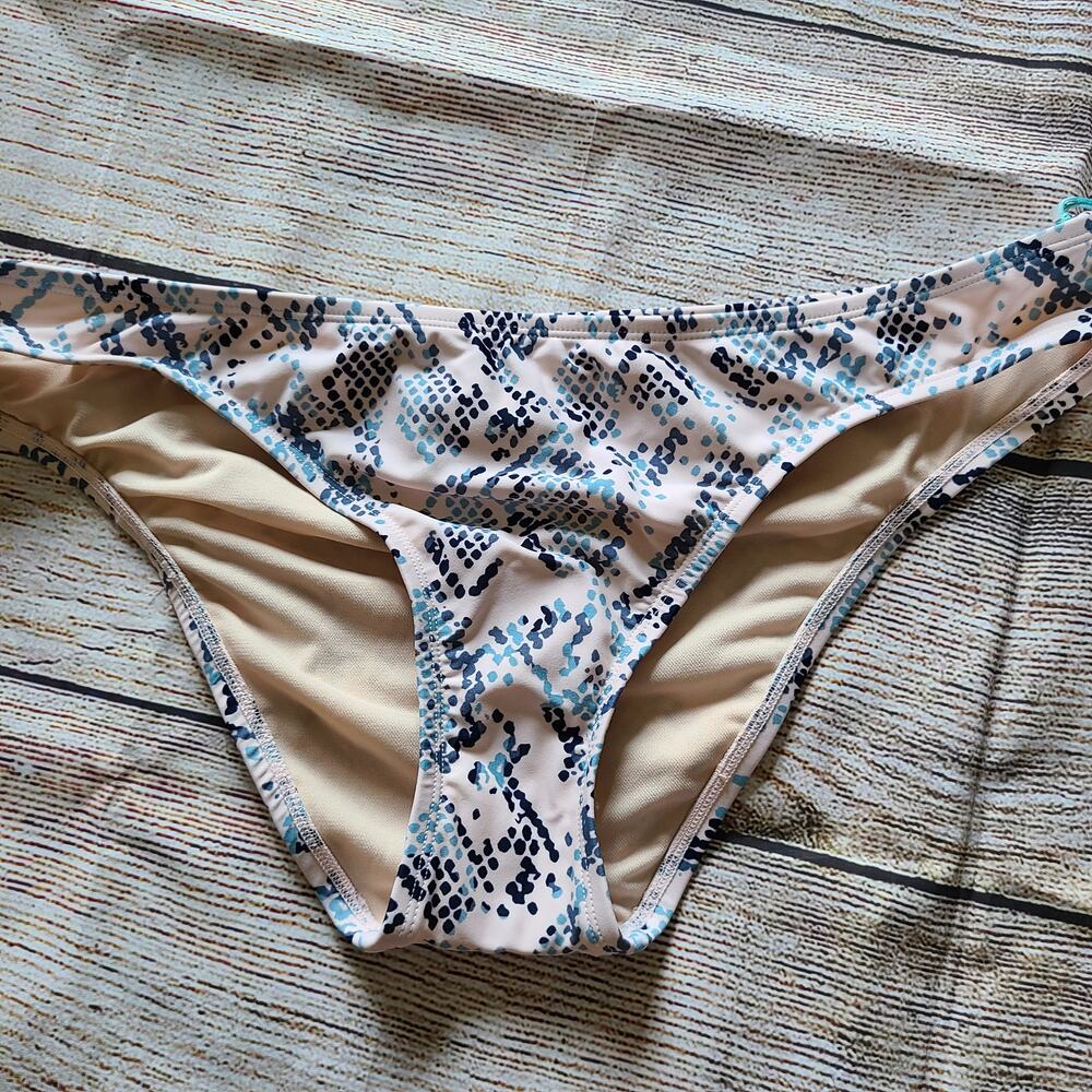 Kona Sol Blush and Blue Bikini Bottom